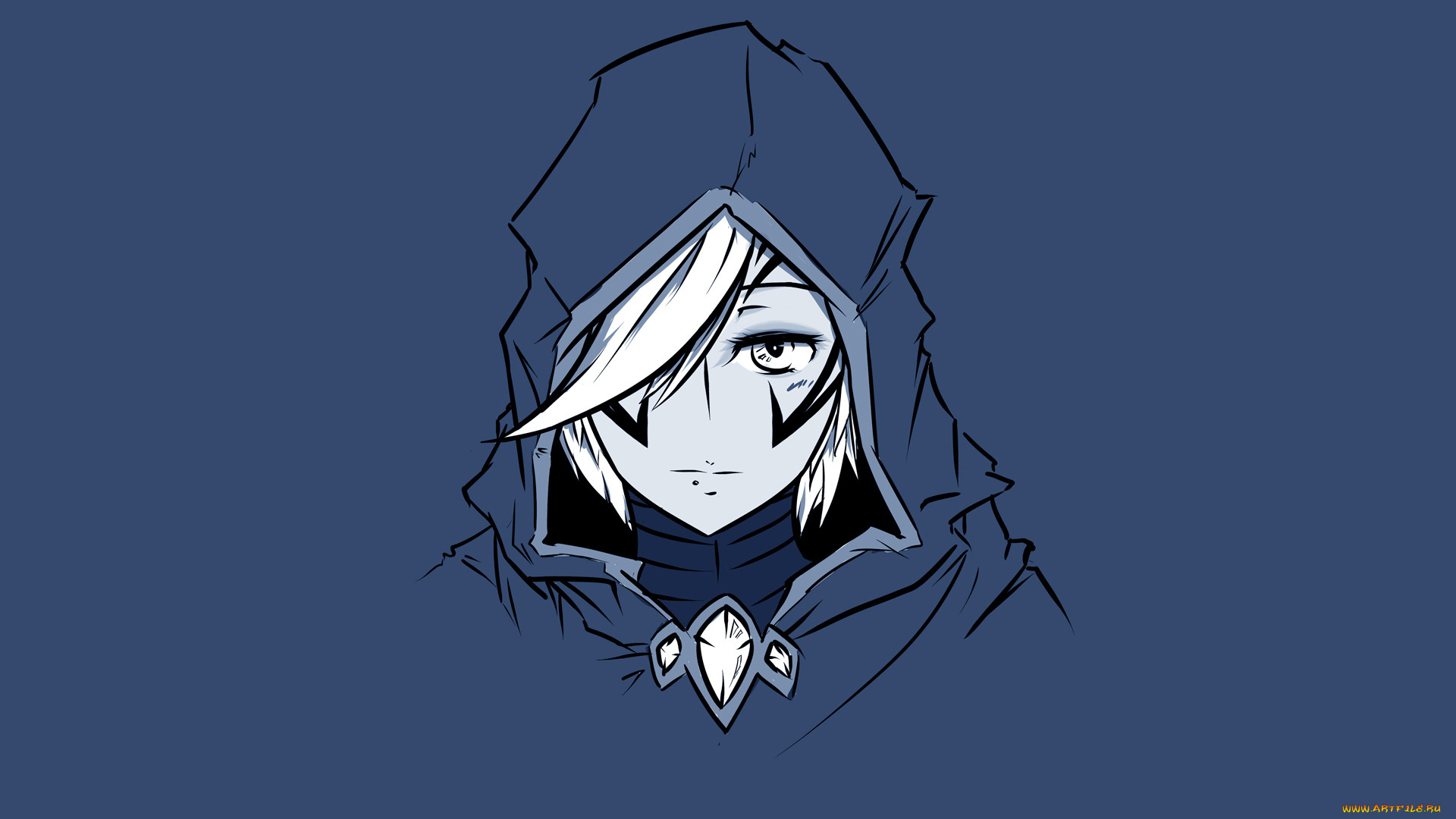 , , dota, 2, art, milimalism, traxe, drow, ranger
